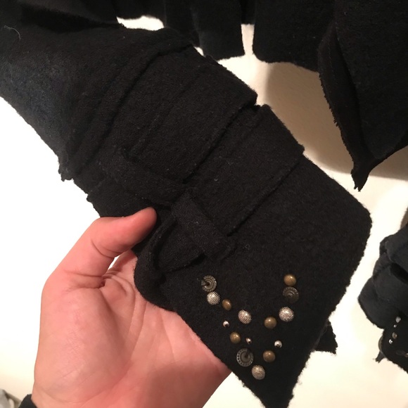 Free People Black cropped jacket - Picture 3 of 4